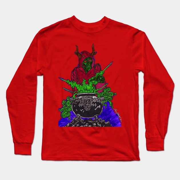 Black Cauldron Long Sleeve T-Shirt by BladeAvenger